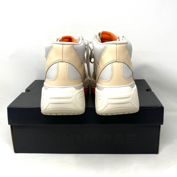 Converse Weapon CX Shoes Mid Top Grey Egret Leather Women’s Size Sneaker 171605C - Picture 6 of 11